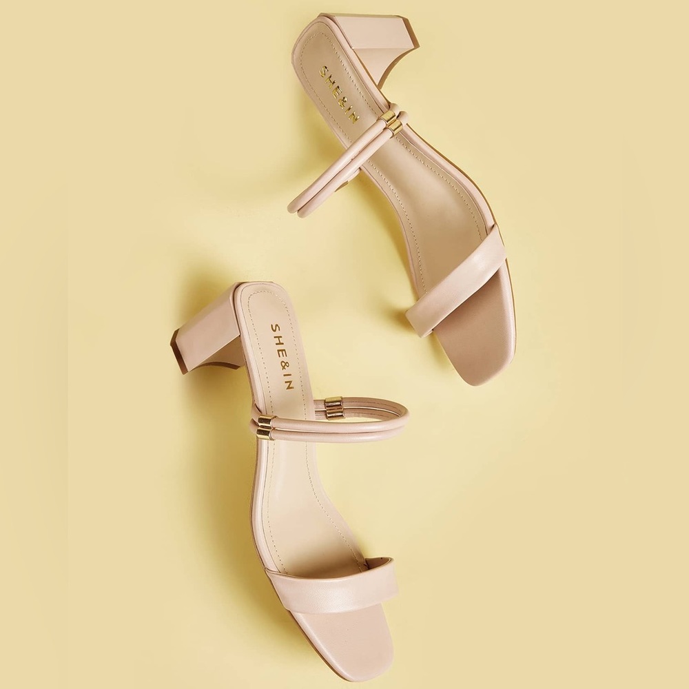 Open Toe Chunky Heels